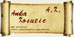 Anka Košutić vizit kartica